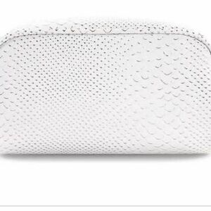 luke Henderson Large White Cosmetic Bag